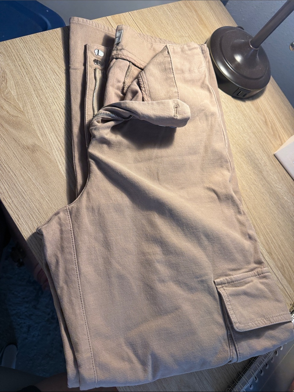 Aritzia Wilfred Cargo Pants in Light Tan